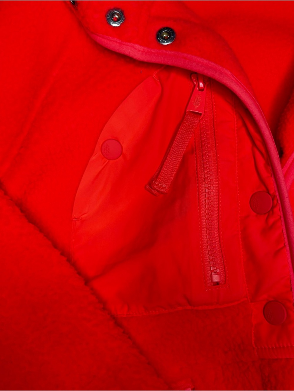 Free People Fleece Jacket - Bright Pink/Orange - Picture 3 of 4